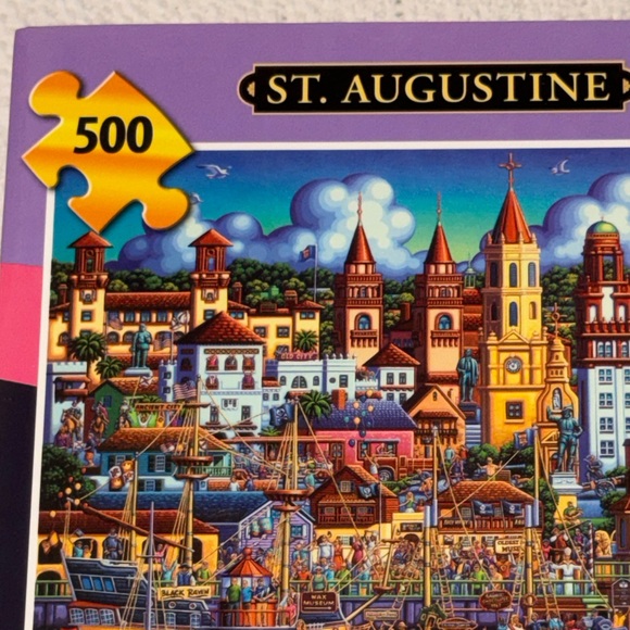 Dowdle St. Augustine 500-Piece Puzzle - Vibrant Multicolor NEW Sealed - Picture 6 of 12